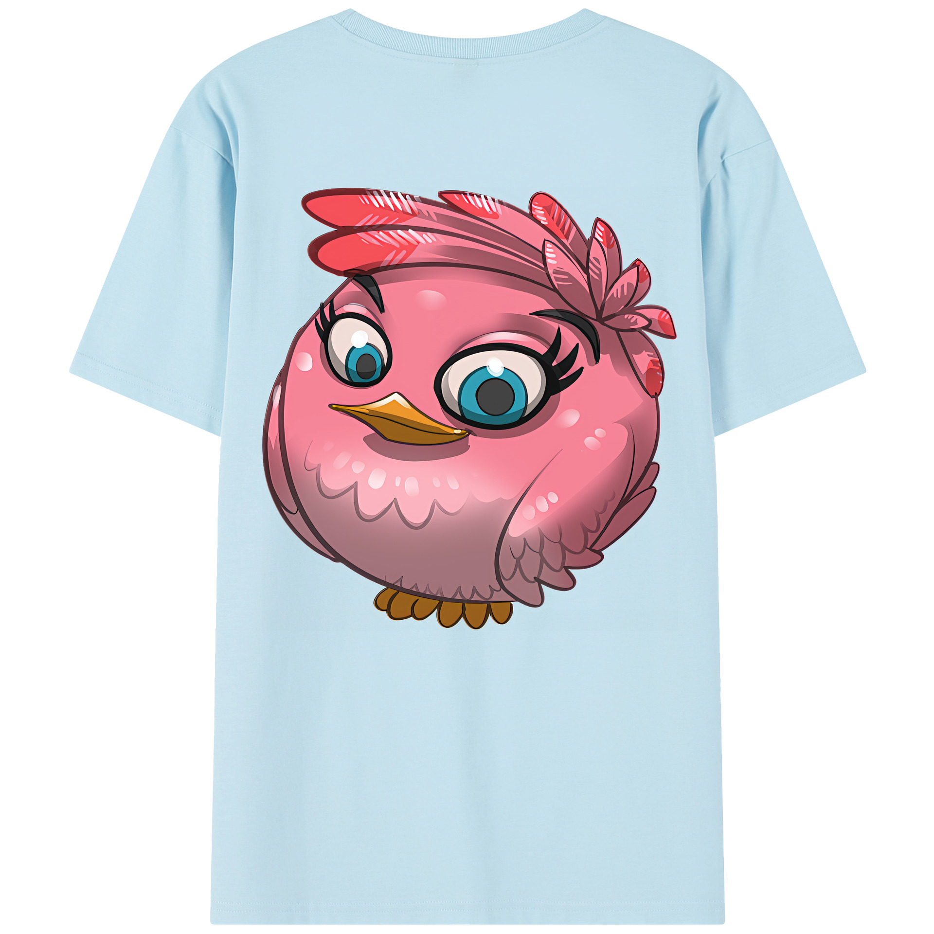 （画像用） Angry Birds アングリーバード 綿100％半袖Tシャツ（背面プリント）